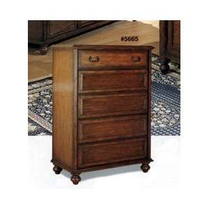 Bedroom Chest Crafted in Quality Wood with Drawers and Strong Carved 