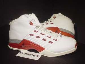 2002 OG ORIGINAL Nike Air Jordan XVII 17 WHITE VARSITY RED CHARCOAL 