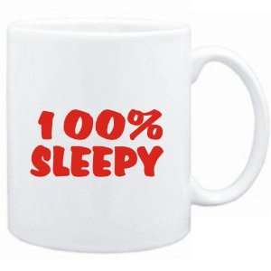  Mug White  100% sleepy  Adjetives