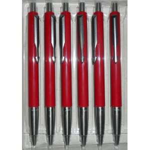  Lot of 6 Parker Vector Ballpoint Pens, Red: Office 