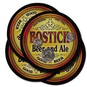  BOSTICK Family Name Brand Beer & Ale Coasters: Everything 