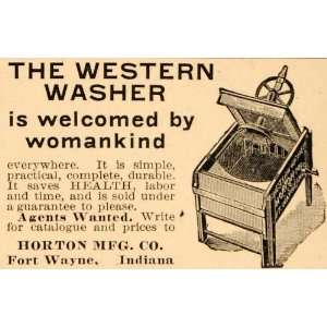   Horton Washing Machine Womankind   Original Print Ad: Home & Kitchen