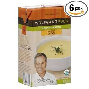 Wolfgang Puck Chicken Broth Organic, 32 ounces (Pack of6):  