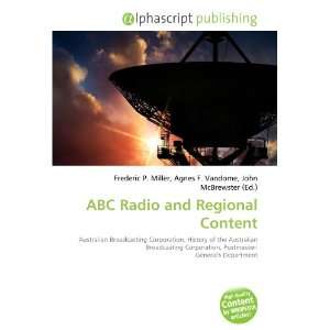  ABC Radio and Regional Content (9786134025638) Books