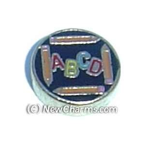  ABCD Floating Locket Charm: Jewelry