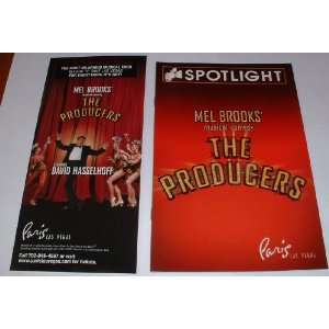  The Producers Las Vegas Playbill with David Hasselhoff 