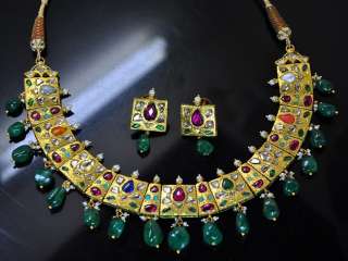 Most Exclusive Antique 22kt gold 9 Planet Diamond Moghul necklace 