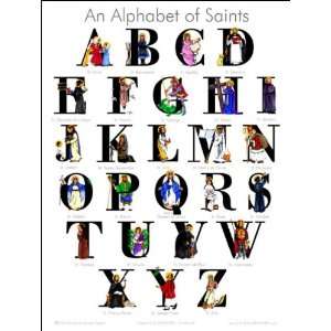  An Alphabet of Catholic Saints (Poster)