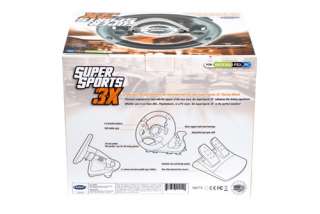 DATEL SUPER SPORTS 3X STEERING WHEEL FOR XBOX 360 PS3  