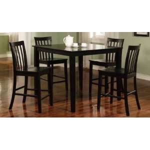  Brayton 5 Piece Black Counter Dining Room Set   Coaster 