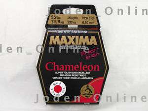 new Maxima CHAMELEON RED 1 SHOT 25LB 250YD fishing line  
