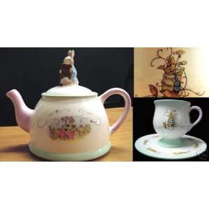  Beatrix Potter   (1) Peter Rabbit Tea Time Tea Pot (Teapot 