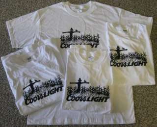 Lot of 4 Coors Light Fall T Shirts Mens XL Womens XXL  