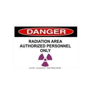  Danger Radiation Area Sign: Home Improvement