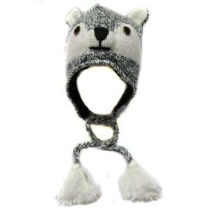  Winter Husky Animal Knit Trapper Trooper Beanie Hat 