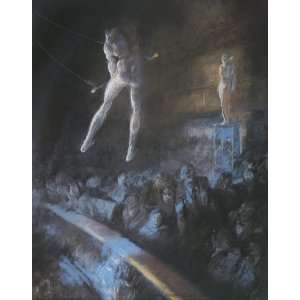     Everett Shinn   24 x 30 inches   Trapeze Artists Proctors Theatre