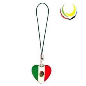  Cell Phone Charm   MEXICO HEART : Everything Else