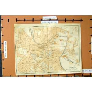    1910 MAP GREAT BRITAIN STREET PLAN NORWICH ENGLAND