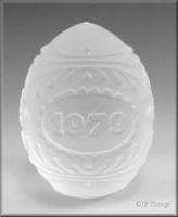 Goebel 1st Edition Annual Crystal Glass Easter Egg  