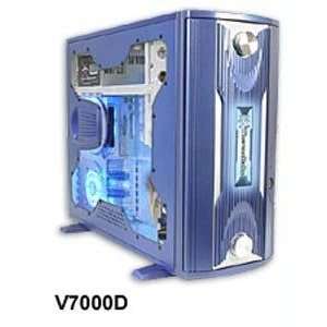    Thermaltake V7000D Blue Wingo Clear Side Panel Electronics