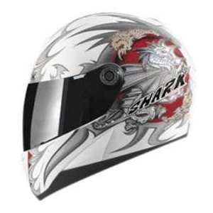  Shark S650 WINGS WHITE_RED XL MOTORCYCLE Full Face Helmet 