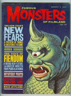 Famous Monsters #27 March 1964 FN Classic Cover  