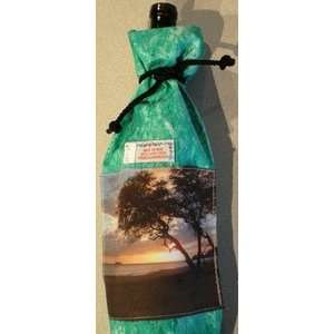  Hawaiian Wine Gift Bag Turquoise: Kitchen & Dining