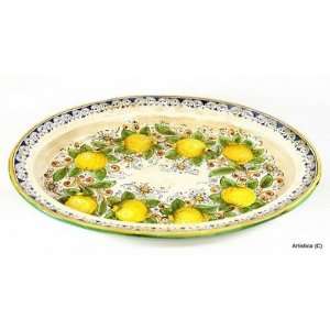 MAJOLICA: Large oval tray [#VA10/330 MAJ]: Home & Kitchen