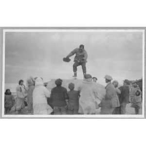  Being tossed on a walrus skin at an Eskimo village