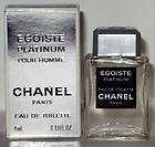 CHANEL EGOISTE PLATINUM POUR HOMME 4 ML/.13 OZ EDT MINI NIB