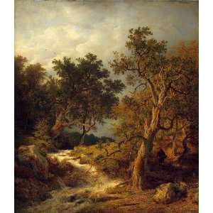  Hand Made Oil Reproduction   Andreas Achenbach   24 x 28 