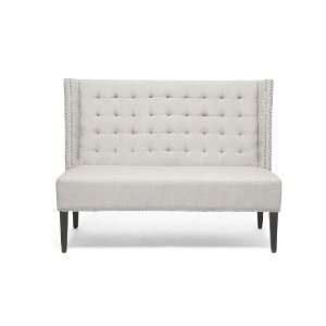   Linen Modern Banquette Bench By Wholesale Interiors