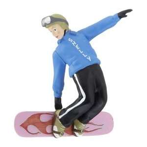  Personalized Snowboarder Girl   Blue Jacket Christmas 