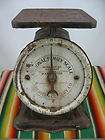Antique 1898 Rustic Primitive National 24 lb Tin Scale 