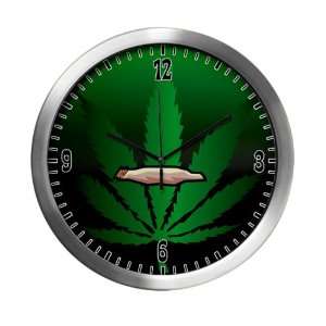    Modern Wall Clock Marijuana Joint and Leaf: Everything Else
