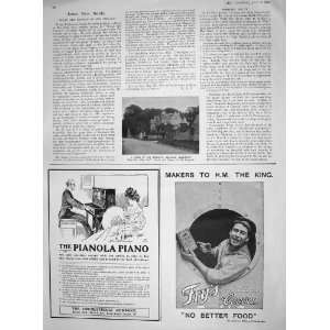   : 1907 CORSHAM ALMSHOUSES ENGLAND FRYS COCOA PIANOLA: Home & Kitchen