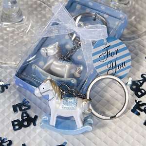  Blue Rocking Horse Keychain Favors, 1: Health & Personal 