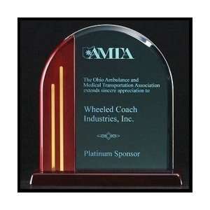  Rosewood Arch Custom Acrylic Award