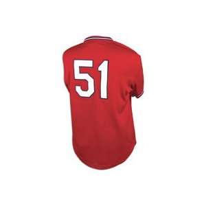   Cardinals Willie McGee Authentic 1985 BP Jersey by Mitchell & Ness