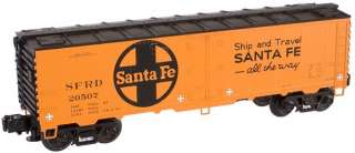 Atlas O Industrial Rail Santa Fe reefer, 3 rail, 027  