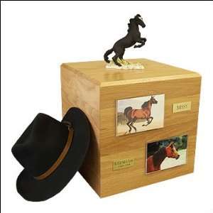    Full Size MUSTANG, BLACK   HORSE CREMATION URN