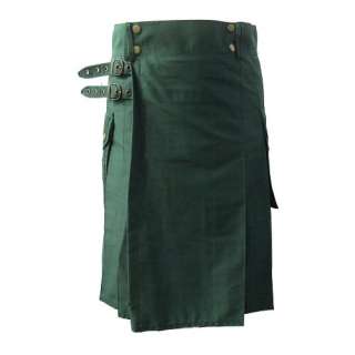 New Green Utility Kilt For The Active Man Size 30 54  