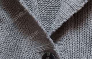 Womens Hoodie Coat Cardigans trench Sweater stylish belt Long Sleeve 