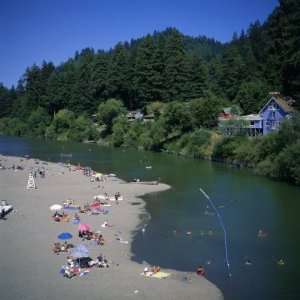  Russian River at Monte Rio, Sonoma County, California, USA 