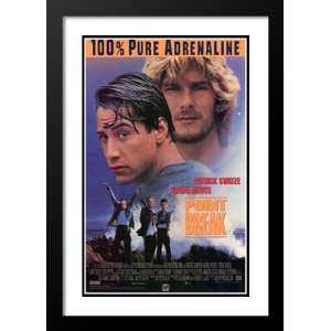  Point Break 32x45 Framed and Double Matted Movie Poster 