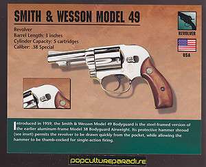   WESSON MODEL 49 REVOLVER .38 SPECIAL Atlas Classic Firearms Gun CARD