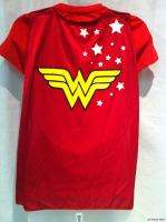 New Licensed DC Comics Wonder Woman Costume With Cape! Junior Shirt S 