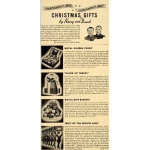   Christmas Fruit Basket Month Club   Original Print Ad: Home & Kitchen