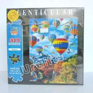 UrGifts     500 pcs 3D Visual Effects Lenticular Puzzle Balloon NEW in 