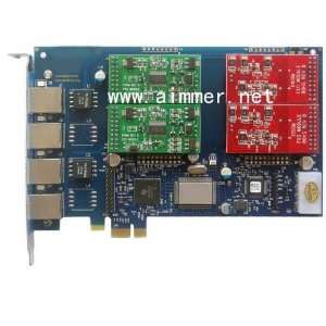   2fxo+2fxs pci express asterisk card for voip ippbx ip pbx: Electronics